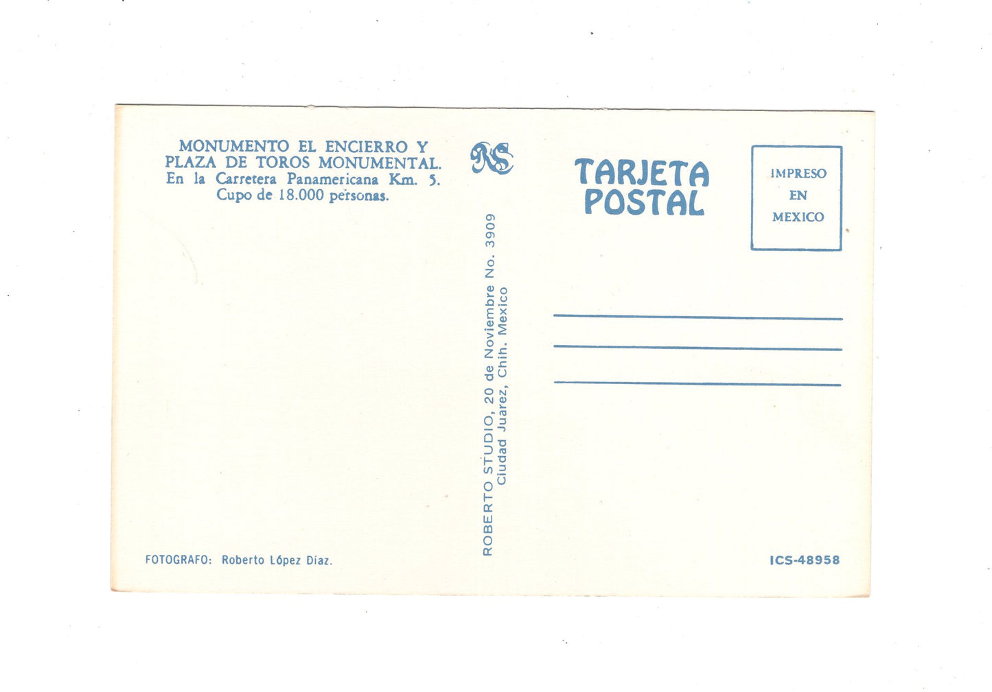 Ansichtskarte Monumento El Encierro / Mexiko