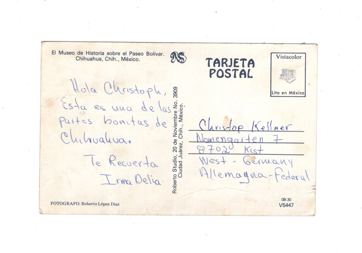 Ansichtskarte Chihuahua / El Museo de Historia / Mexiko