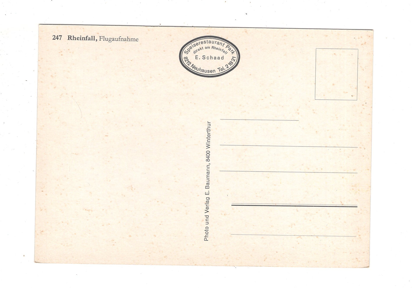 Ansichtskarte Rheinfall / Flugaufnahme / Schweiz