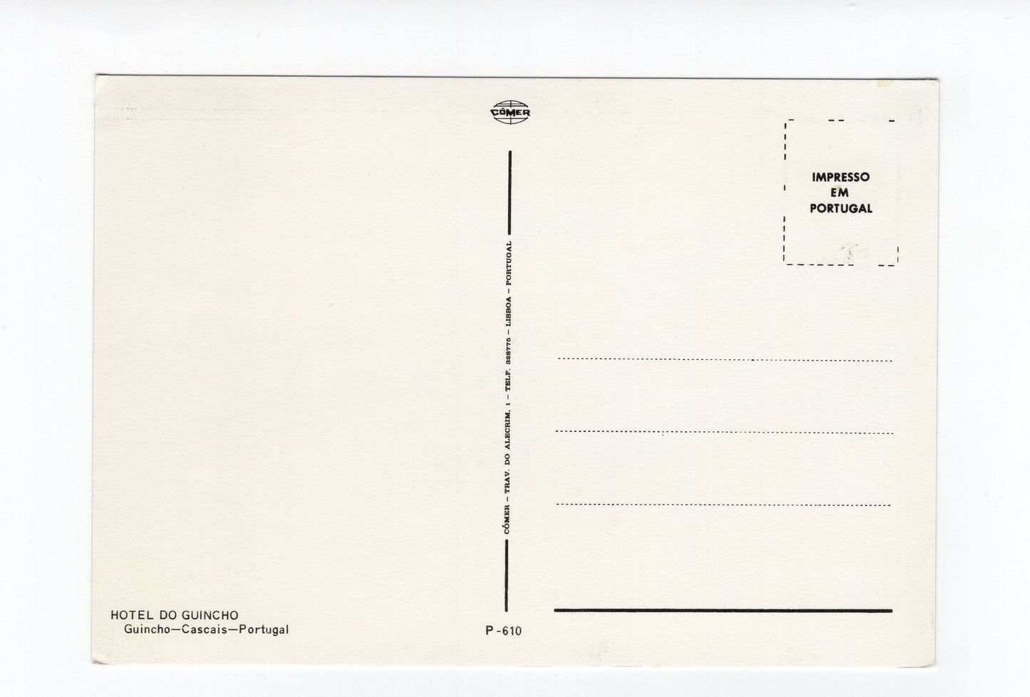 Ansichtskarte Hotel do Guincho / Guincho / Cascais / Portugal