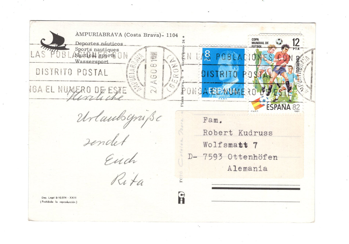 Ansichtskarte Costa Brava / Ampuriabrava / Spanien