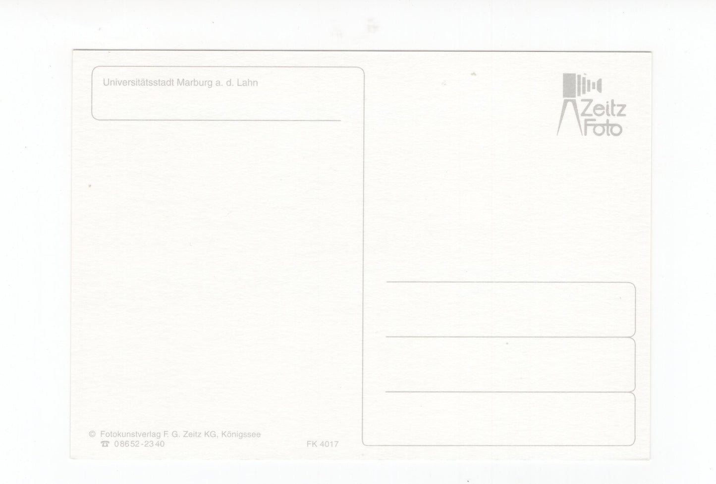 Ansichtskarte Marburg an der Lahn