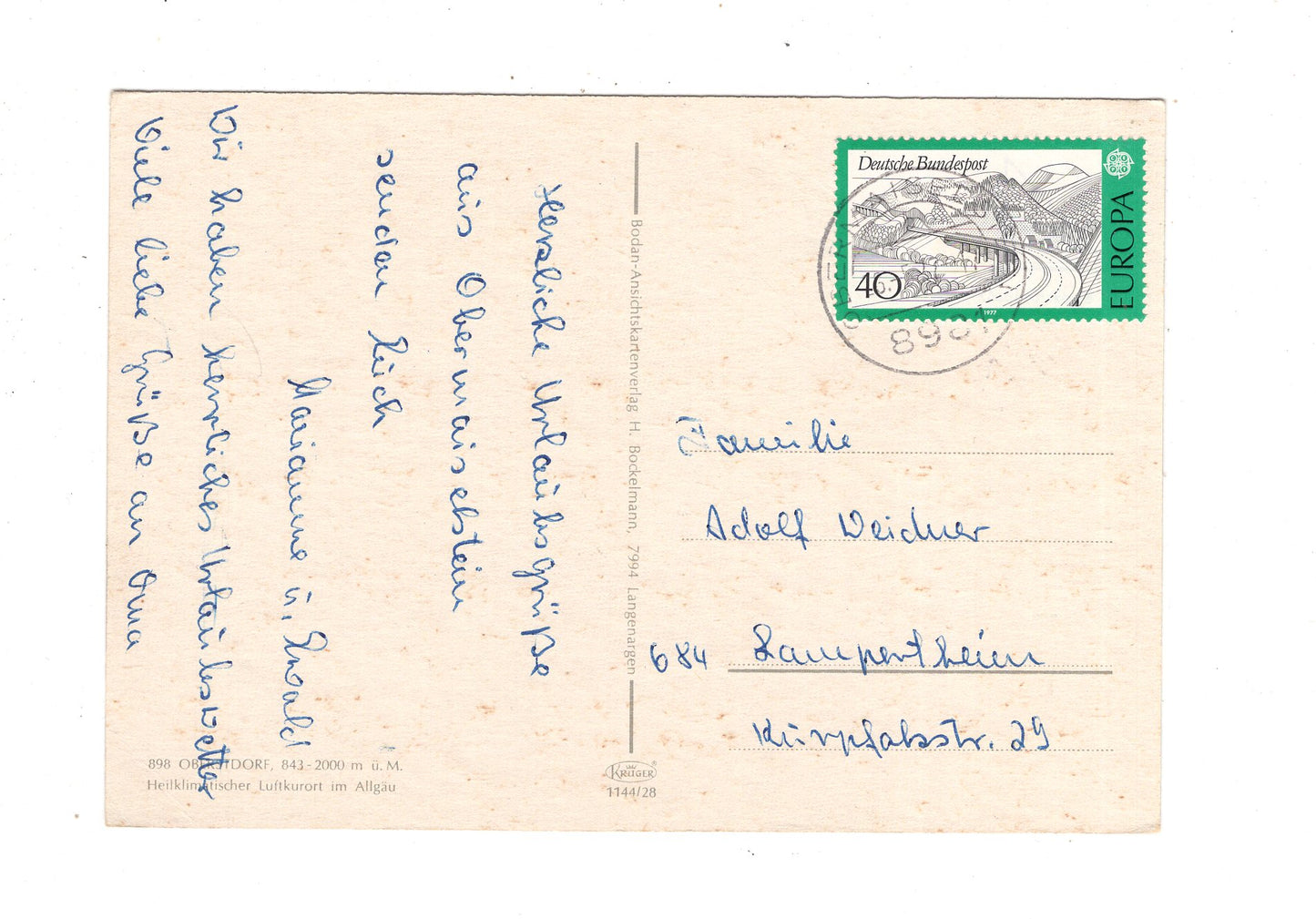 Ansichtskarte Oberstdorf im Allgäu / M1-55