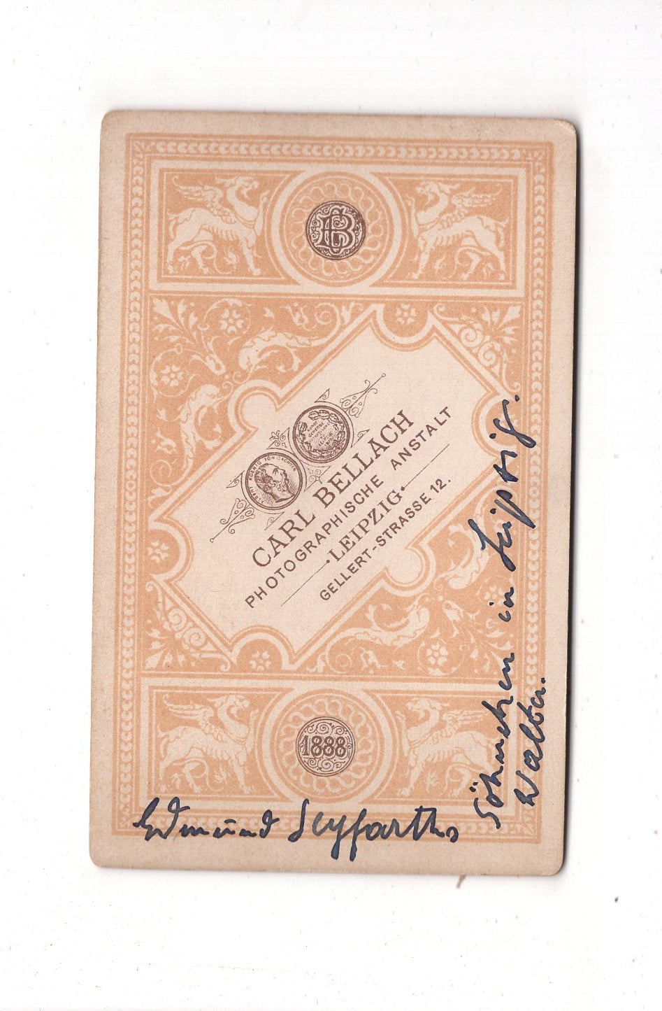 Fotografie Niedlicher kleiner Junge / benannt - Leipzig 1888