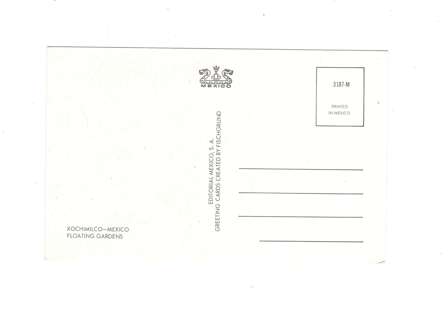 Ansichtskarte Xochimilco / Floating Gardens / Mexiko