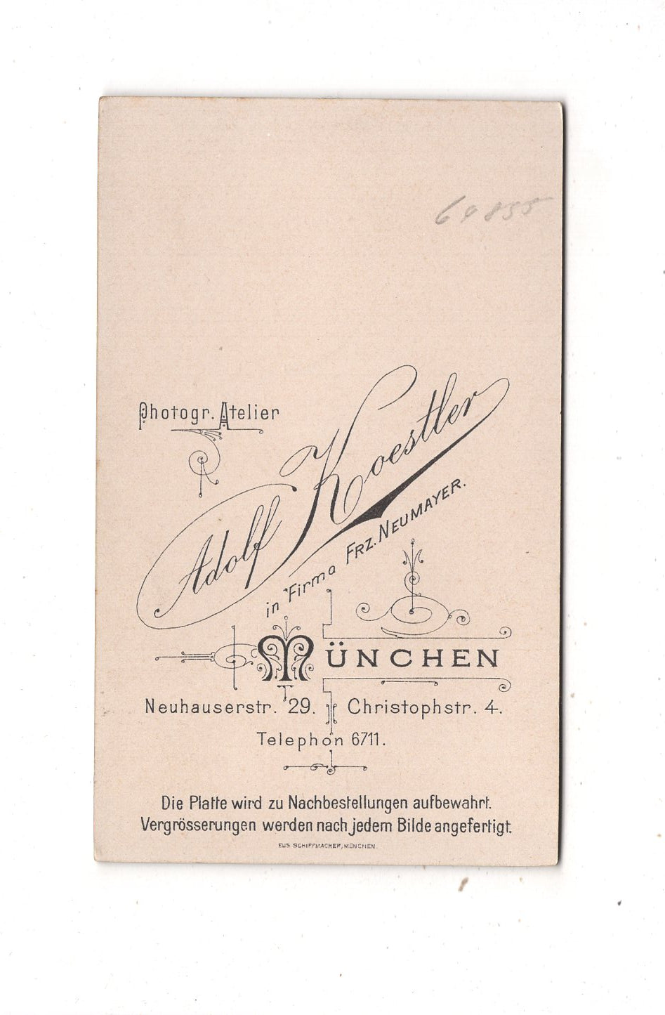 Fotografie Feine Dame in Tracht - München um 1900 / CDV L1-34