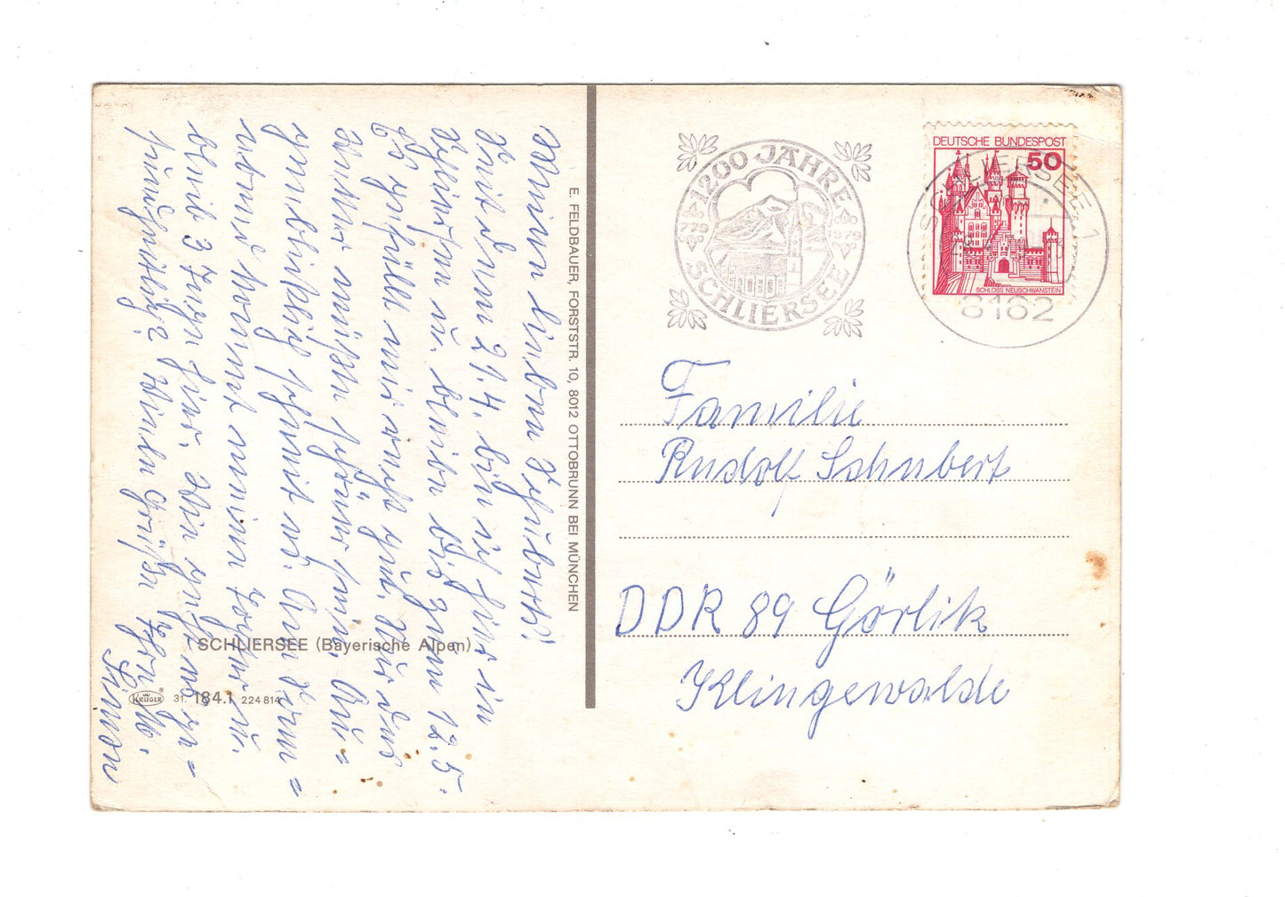 Ansichtskarte Schliersee / Bayerische Alpen / H1-63