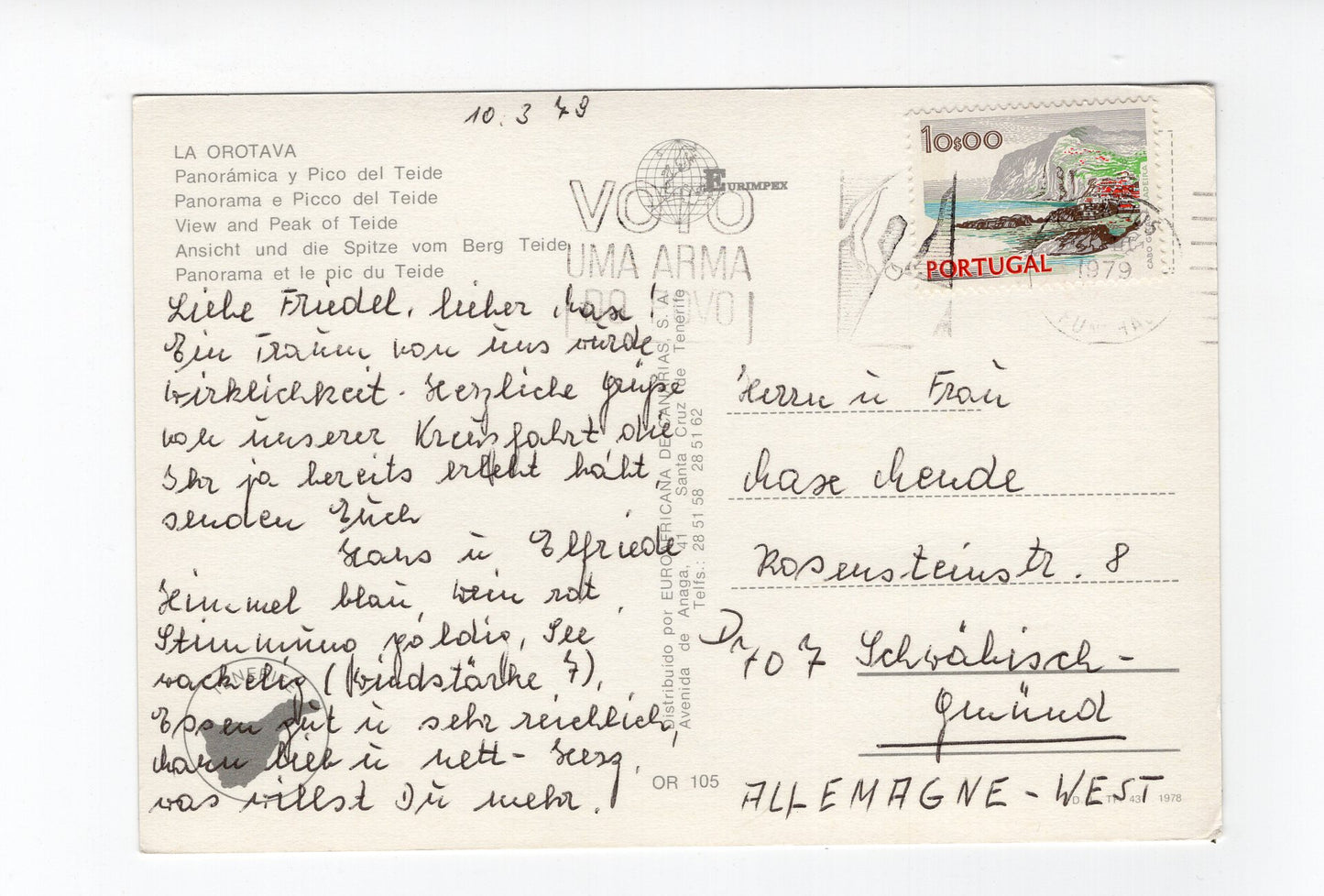 Ansichtskarte La Orotava / Portugal