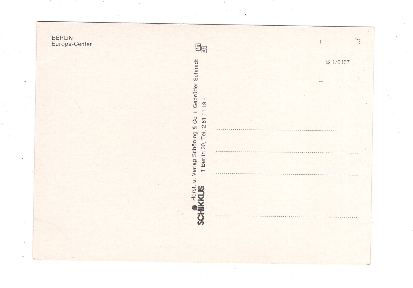 Ansichtskarte Berlin / Europa-Center / K1-50