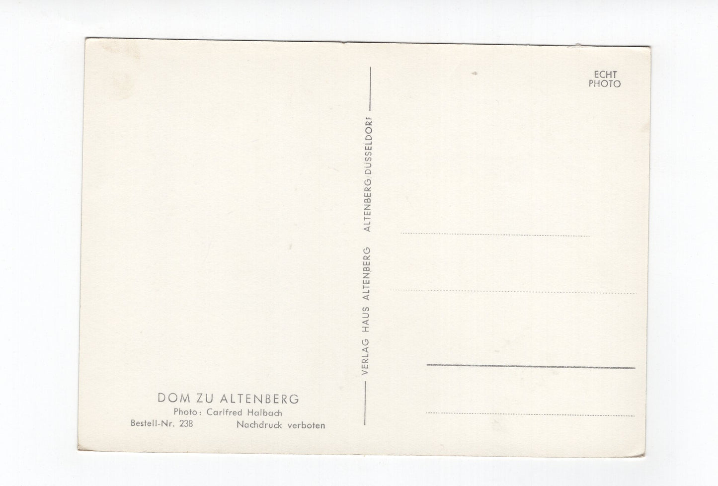 Ansichtskarte Dom zu Altenberg