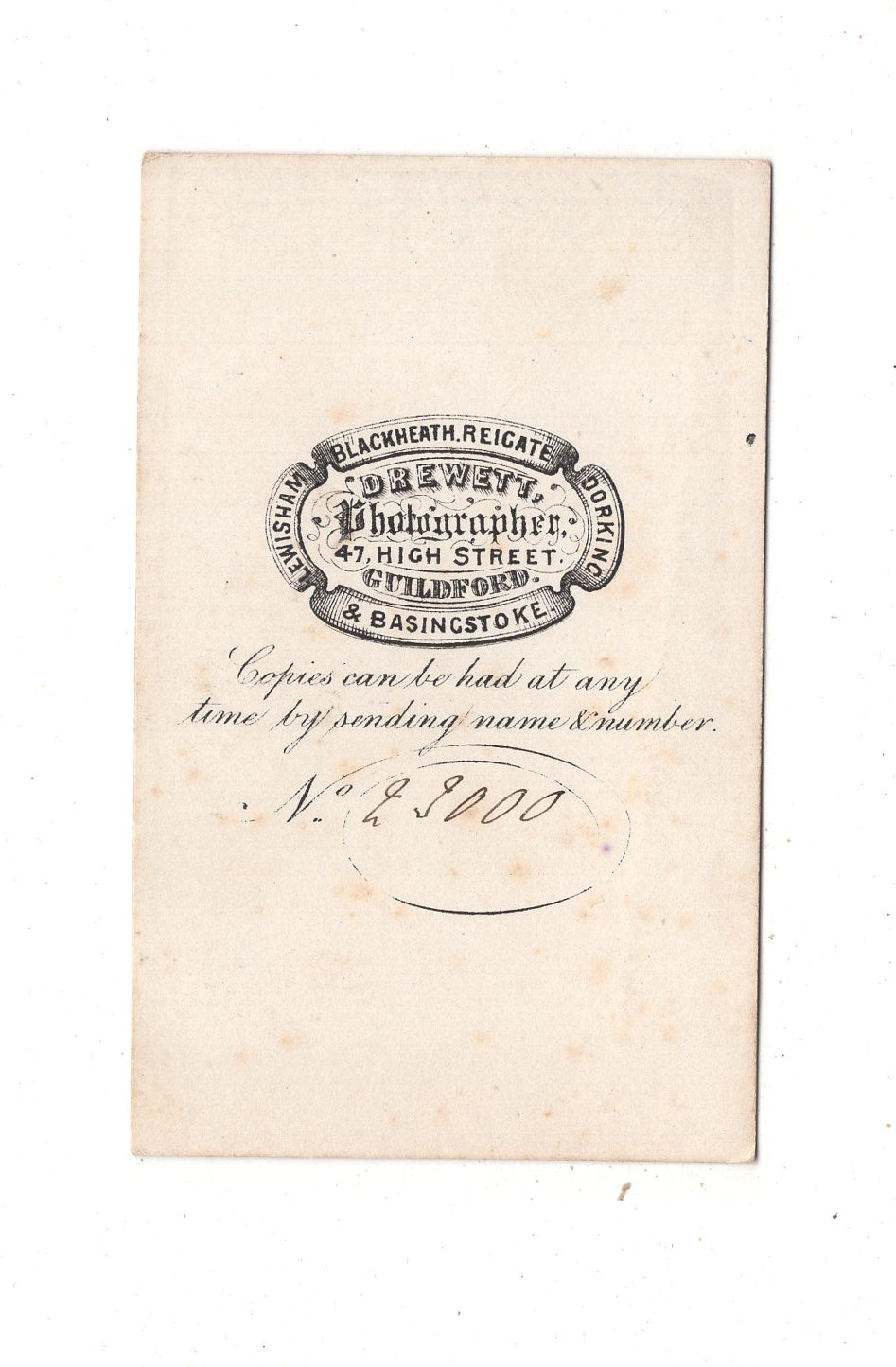 Fotografie Feine Dame - Guildford 1860er / CDV L1-34