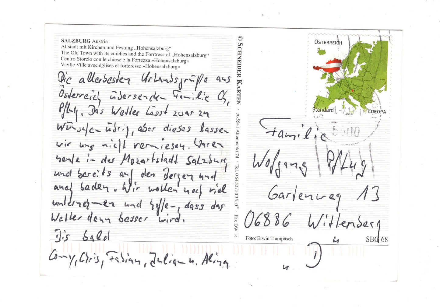 Ansichtskarte Salzburg / Österreich