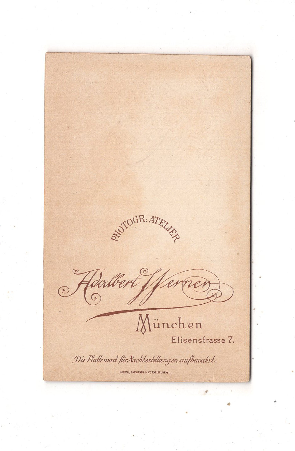 Fotografie Herrenportrait - München 1890er