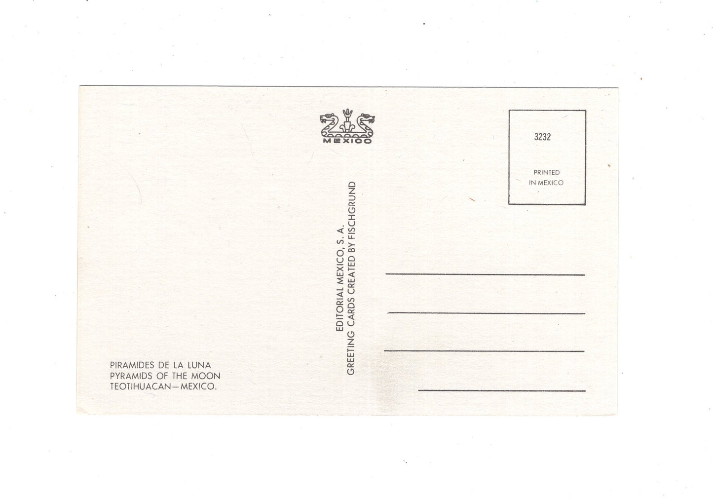 Ansichtskarte Teotihuacan / Plaza y Piramide de la Luna / Mexiko