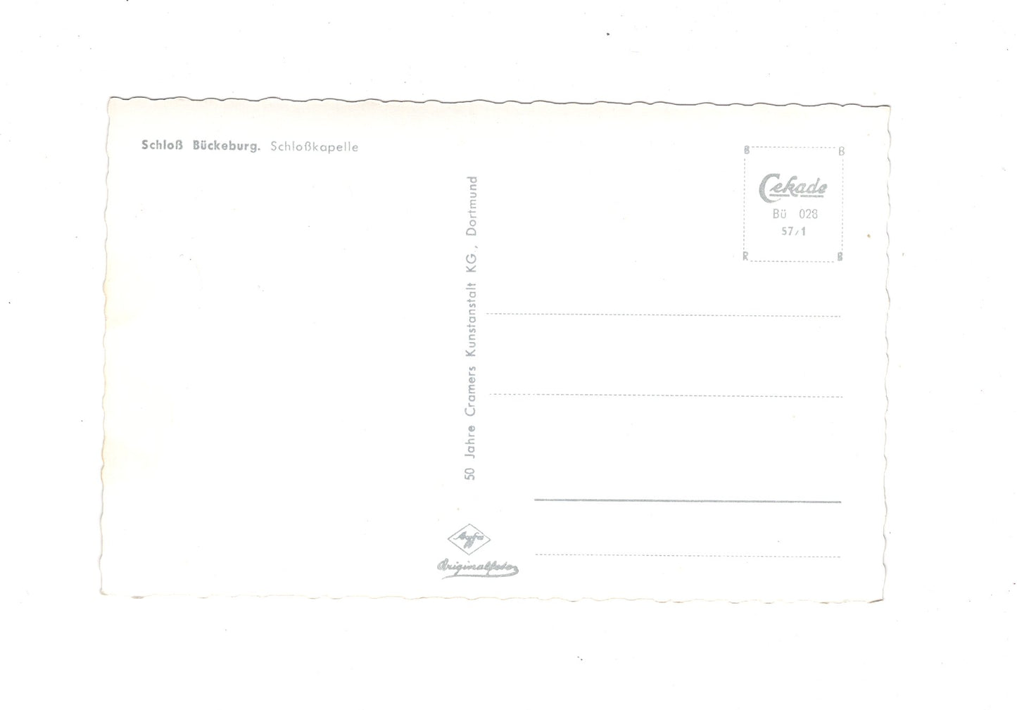 Ansichtskarte Bückeburg / Schloss / Schlosskapelle