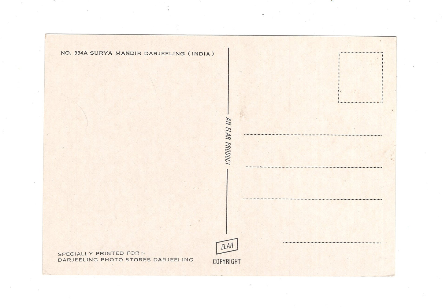 Ansichtskarte Suray Mandir Darjeeling / Indien