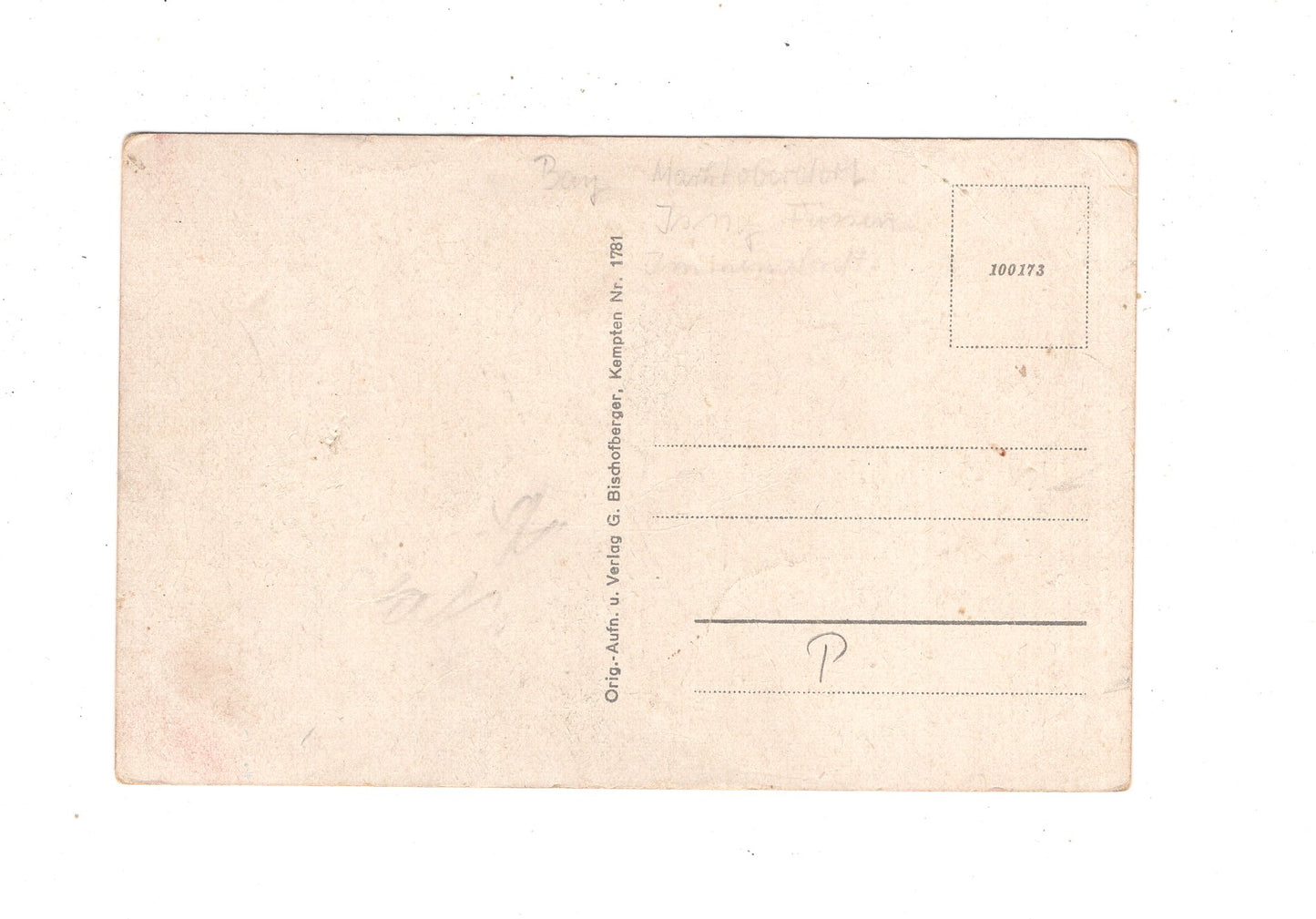 Ansichtskarte Kempten mit Allgäuer Bergen / M1-55