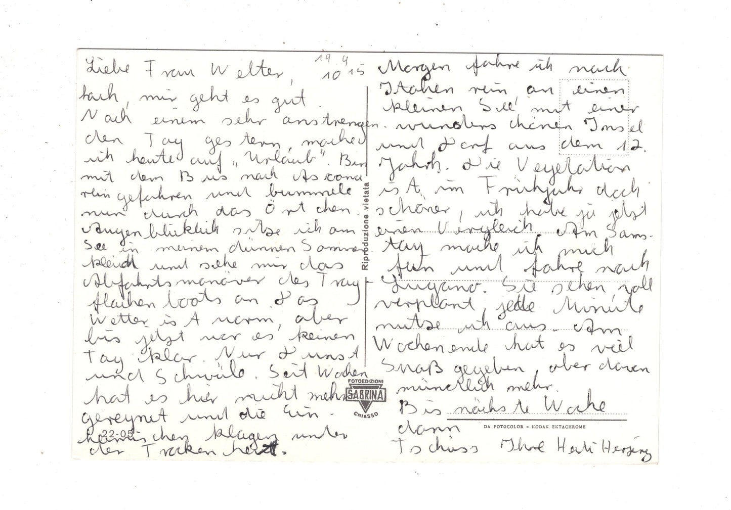 Ansichtskarte Ascona / Lago Maggiore / Schweiz