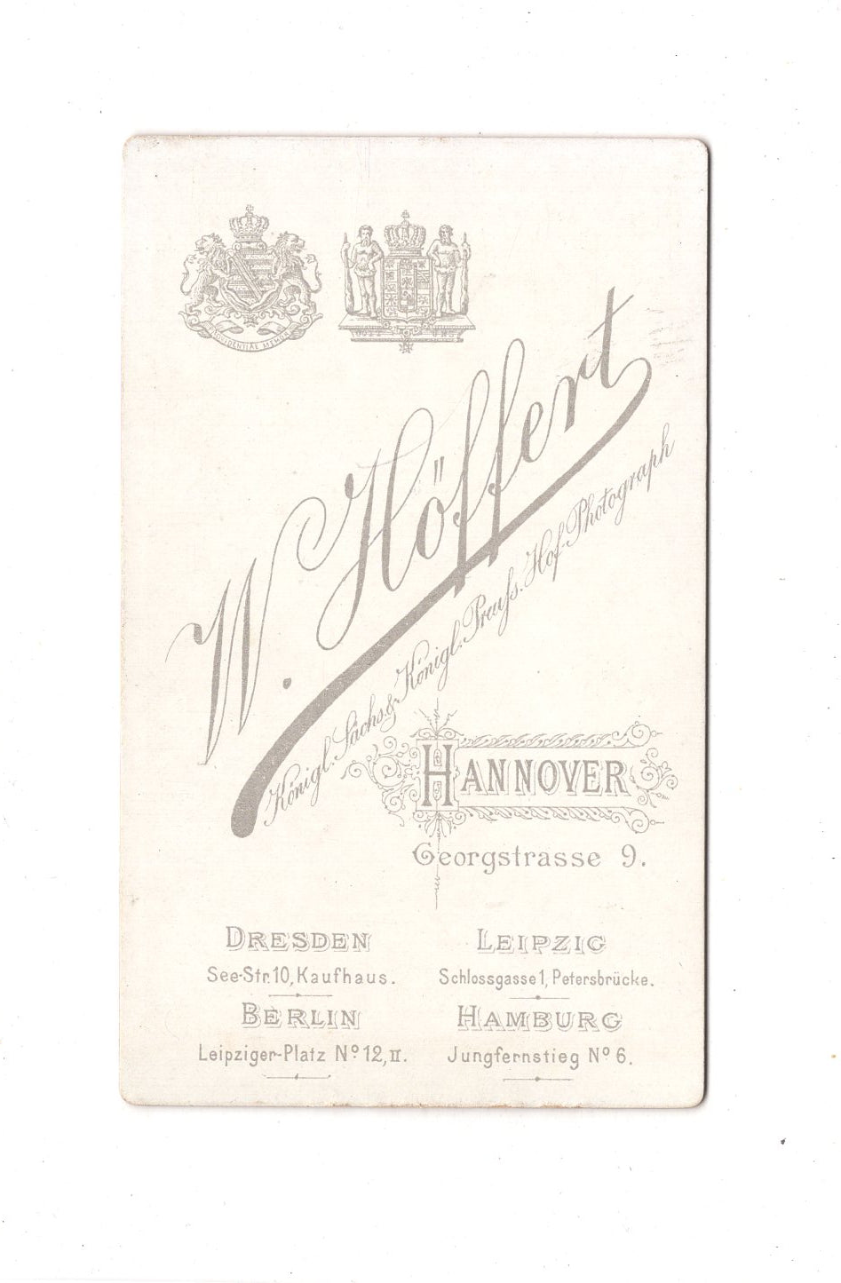 Fotografie Damenportrait - Hannover 1880er / CDV C1-13