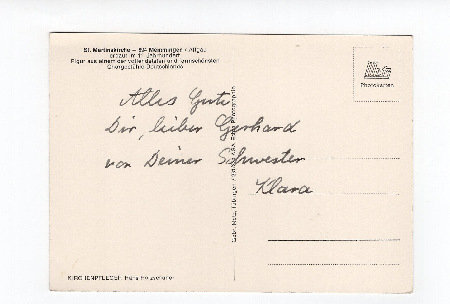 Ansichtskarte St. Martinskirche / Memmingen / Allgäu