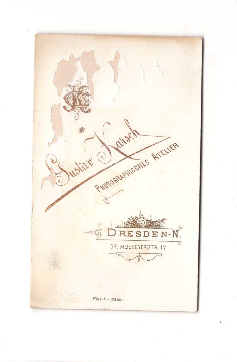 Fotografie Damenportrait - Dresden um 1890 / CDV C1-13