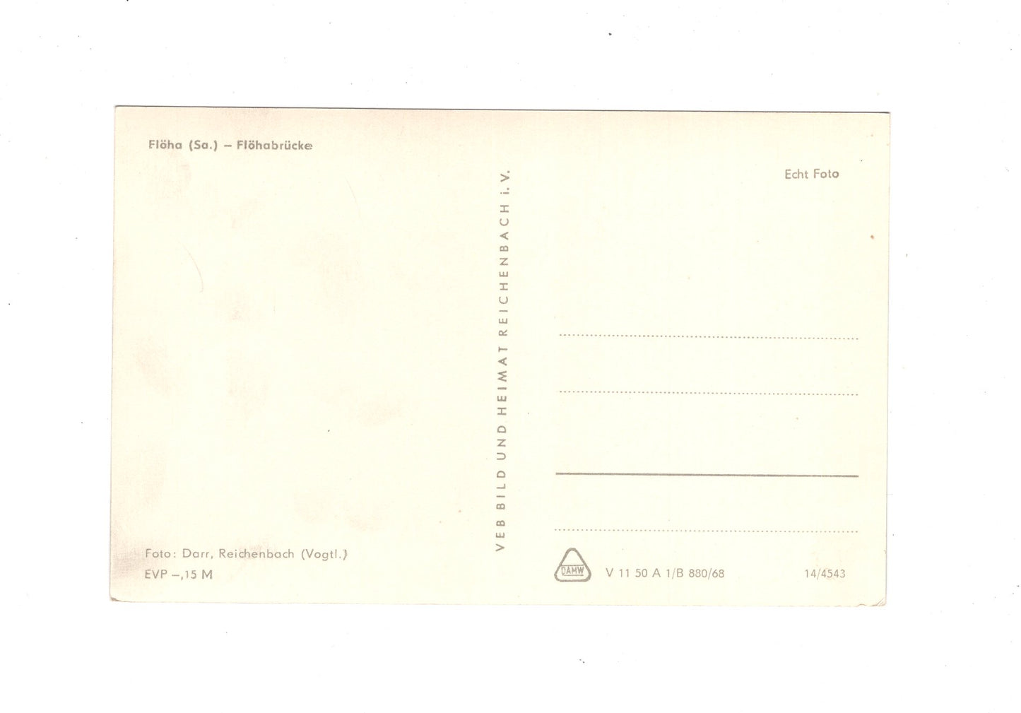 Ansichtskarte Flöha / Sachsen / Flöhabrücke