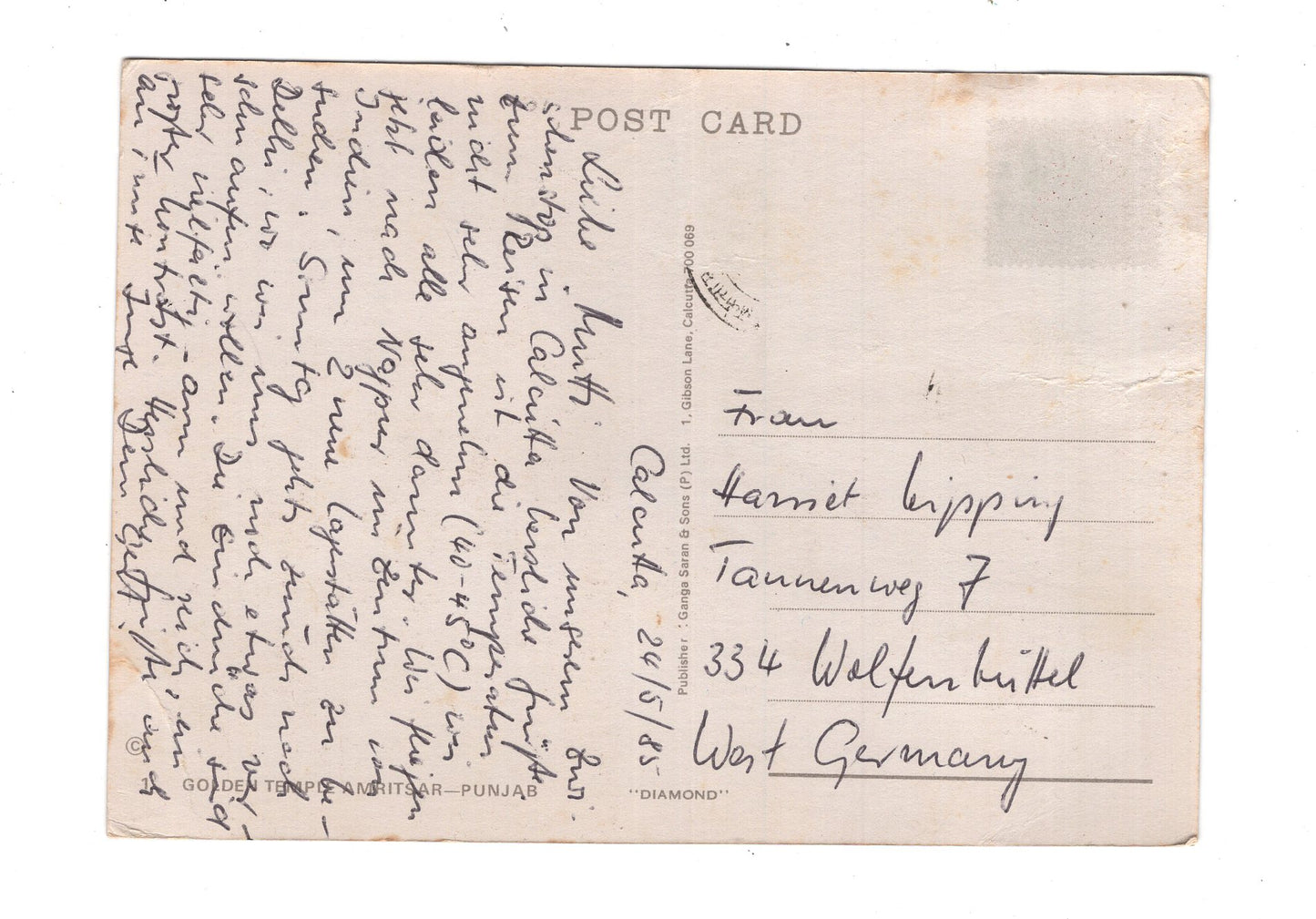 Ansichtskarte Punjab / Golden Temple Amritsar / Indien