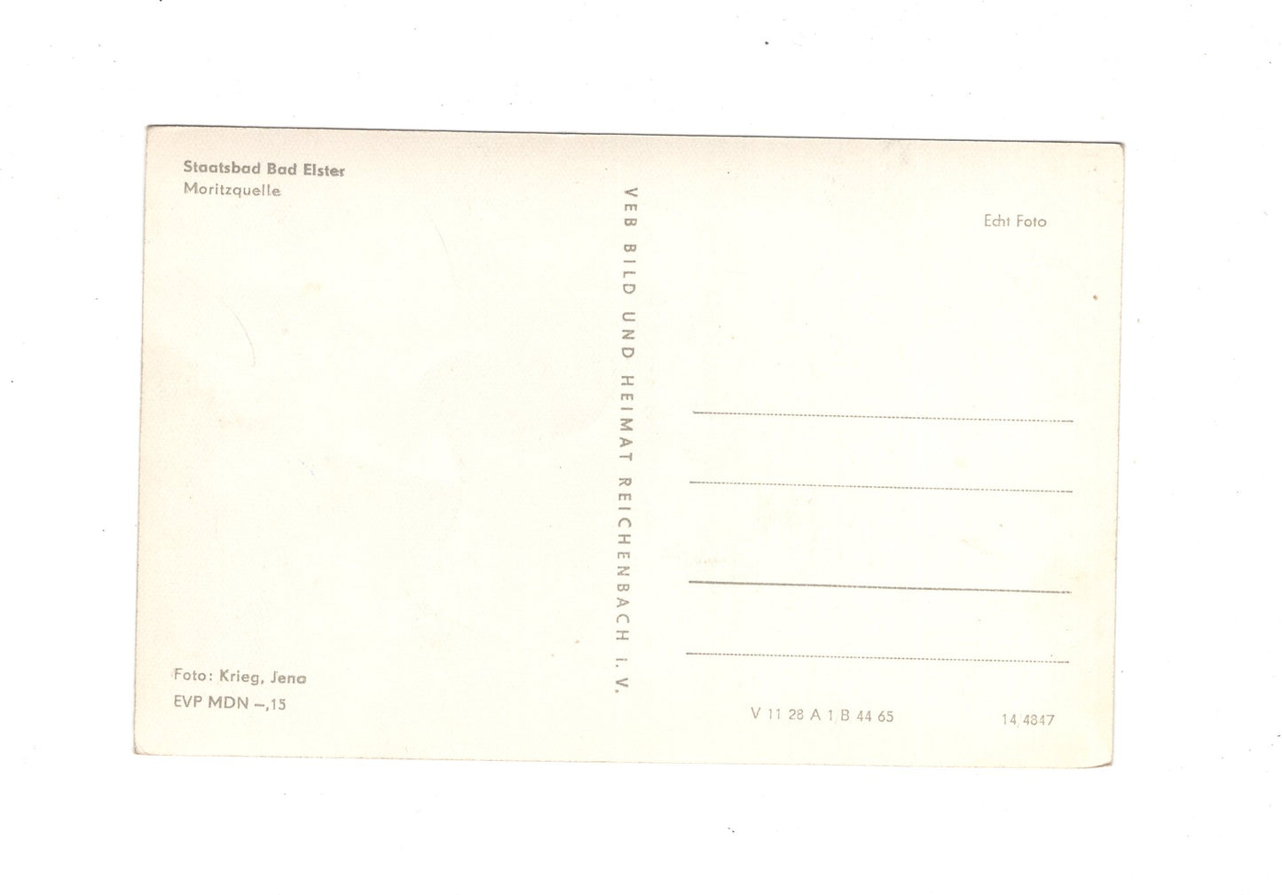 Ansichtskarte Bad Elster / Moritzquelle