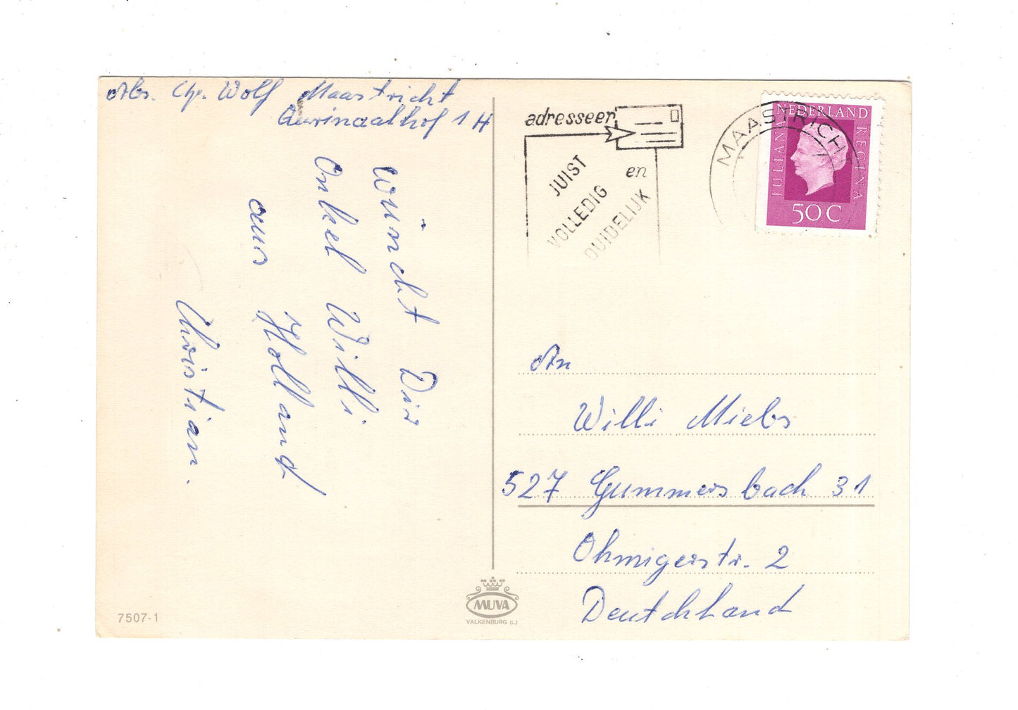 Ansichtskarte Feiertage / Frohe Weihnachten / K1-69