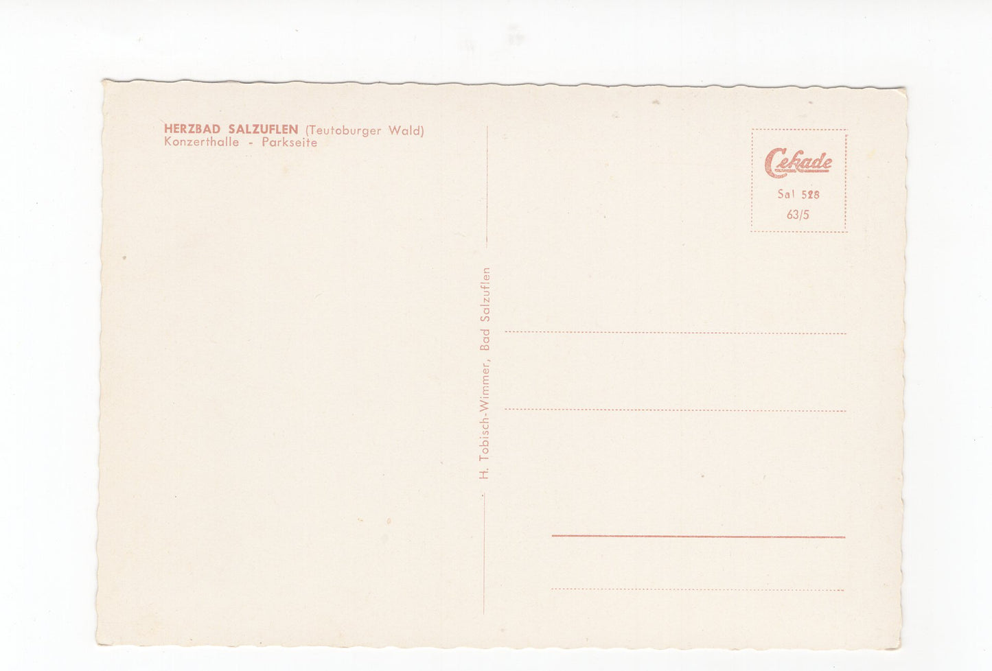 Ansichtskarte Bad Salzuflen / Konzerthalle
