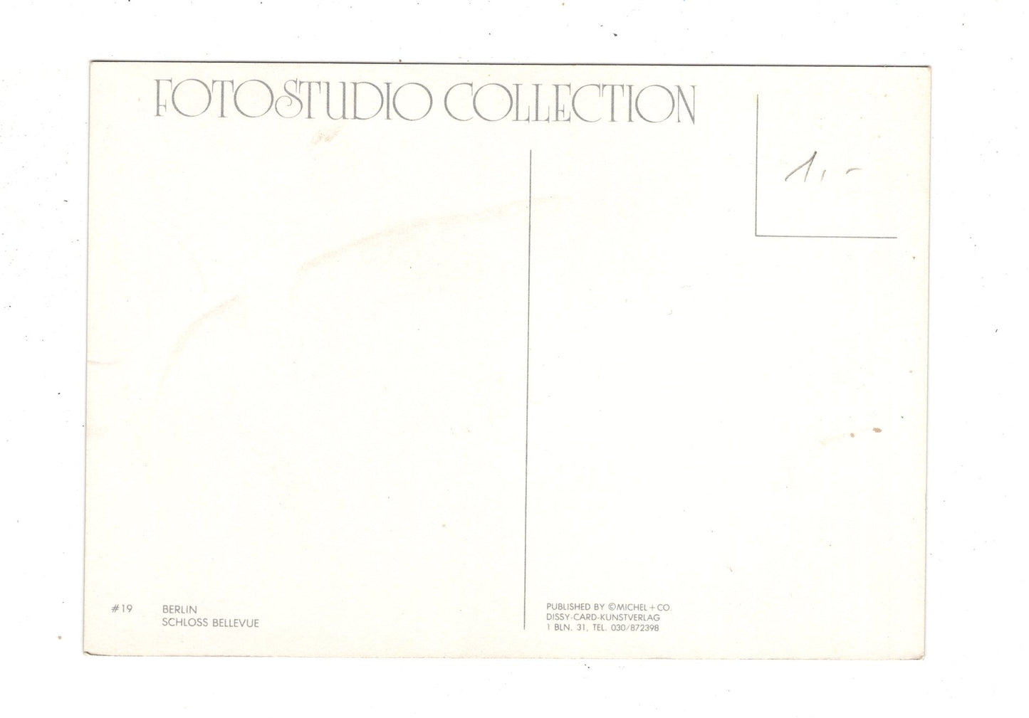 Ansichtskarte Berlin / Schloss Bellevue / K1-50