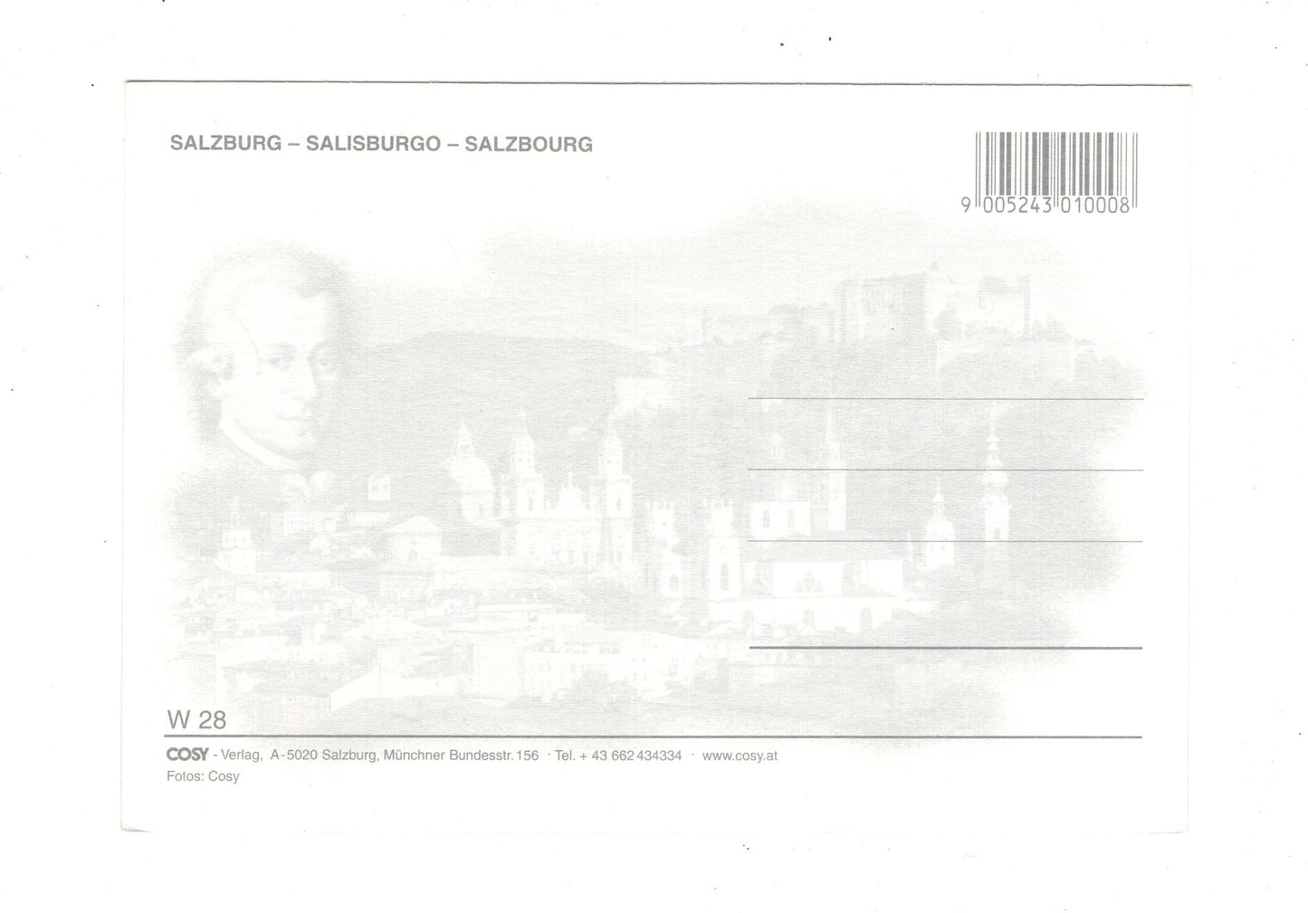 Ansichtskarte Salzburg / The Sound of Mozart / Österreich