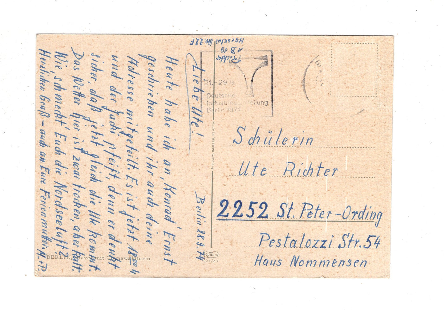 Ansichtskarte Berlin / Havel mit Grunewaldturm / K1-50