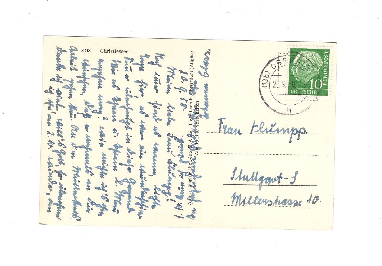 Ansichtskarte Christlessee