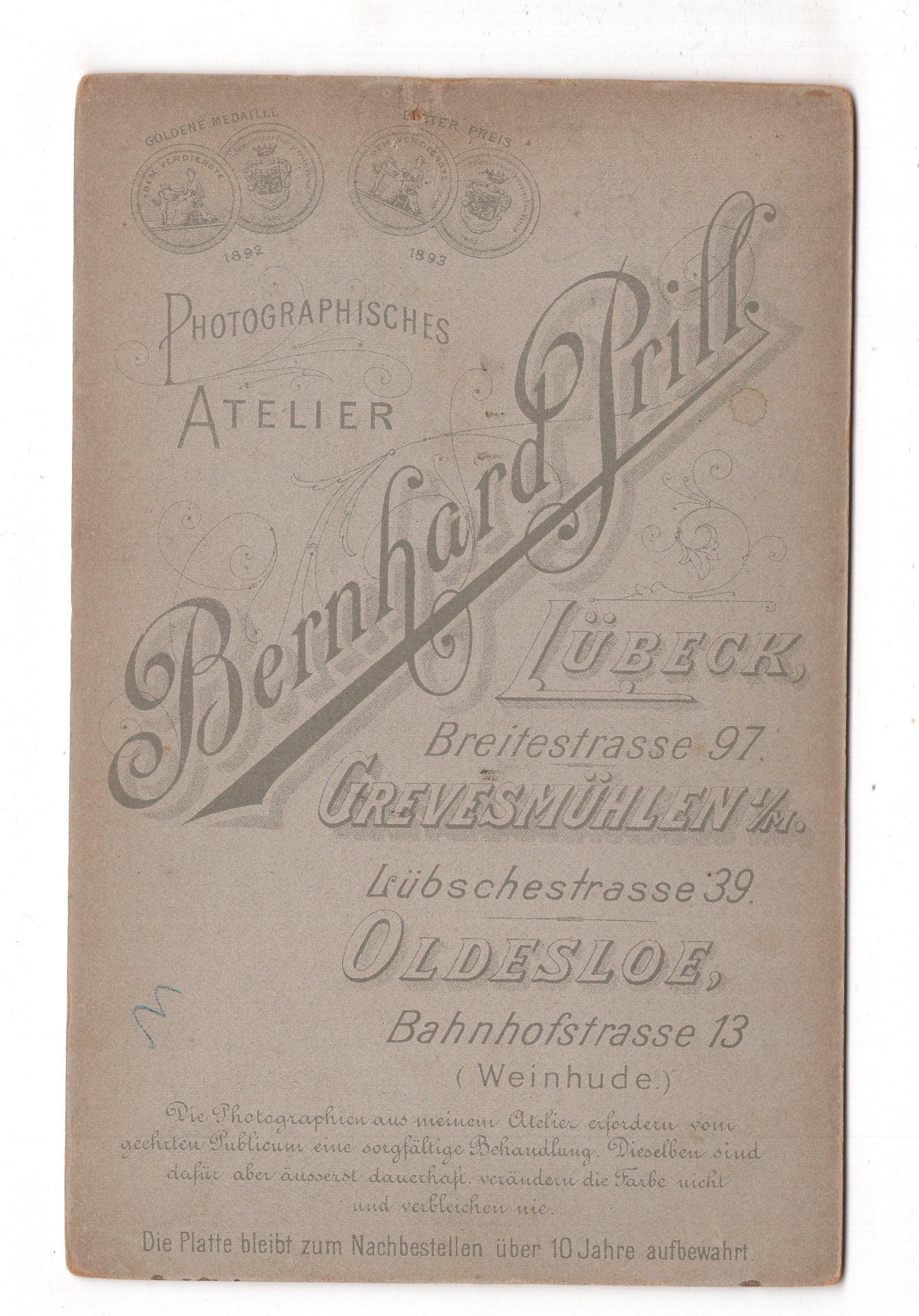 Fotografie Feines Paar - Lübeck / Grevesmühlen / Bad Oldesloe um 1900 / CAB X-22