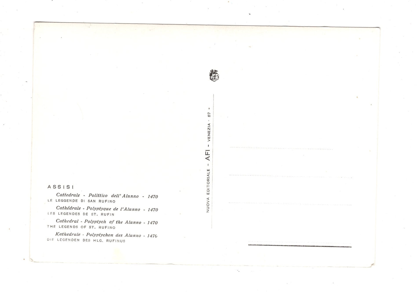 Ansichtskarte Assisi / Cattedrale / Italien / N1-57