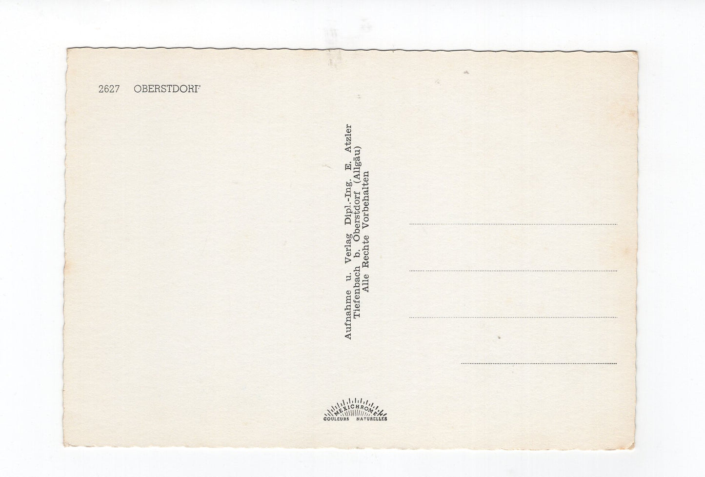 Ansichtskarte Oberstdorf im Allgäu