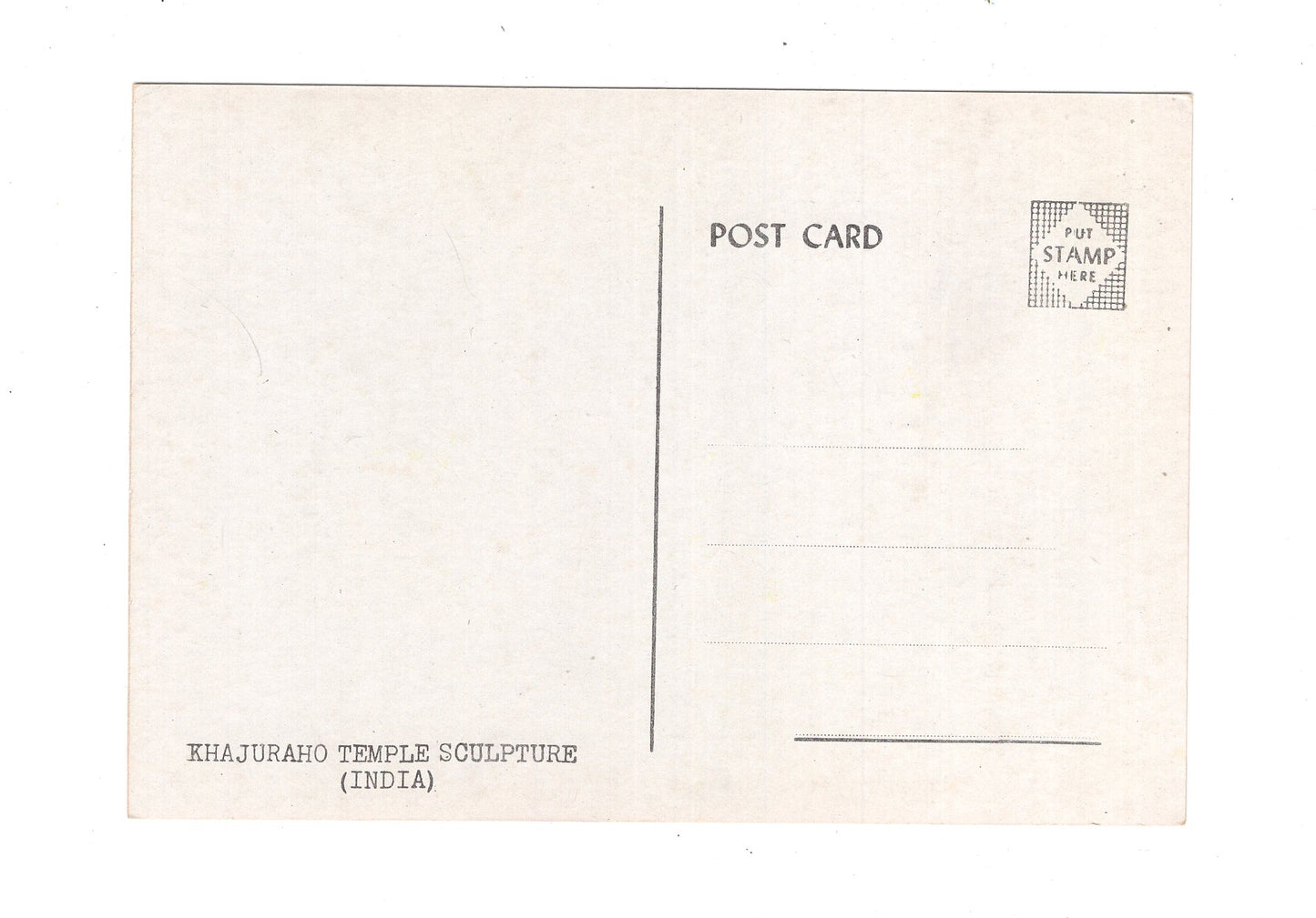 Ansichtskarte Khajuraho Temple Sculpture / Indien