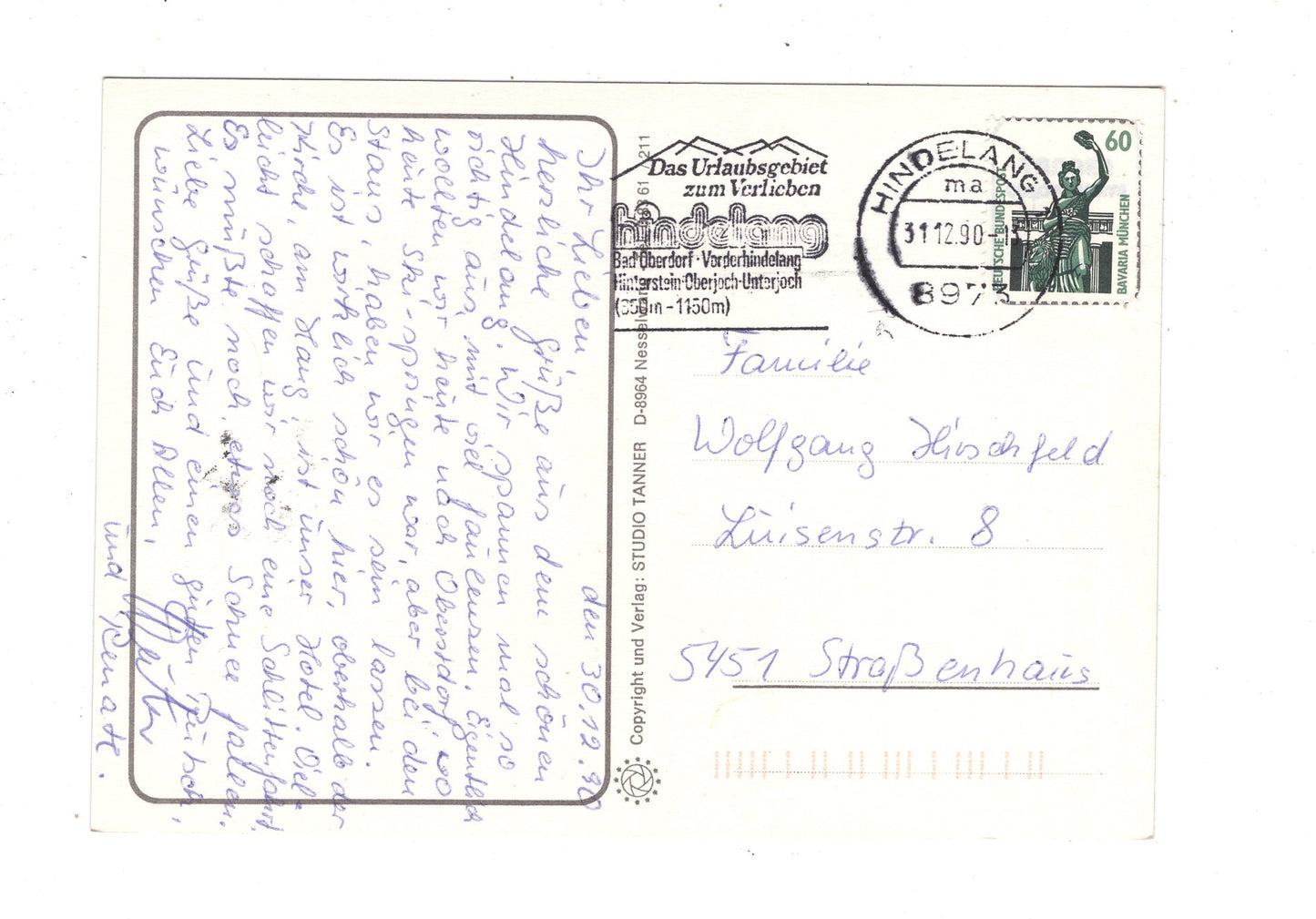 Ansichtskarte Hindelang im Oberallgäu / M1-55