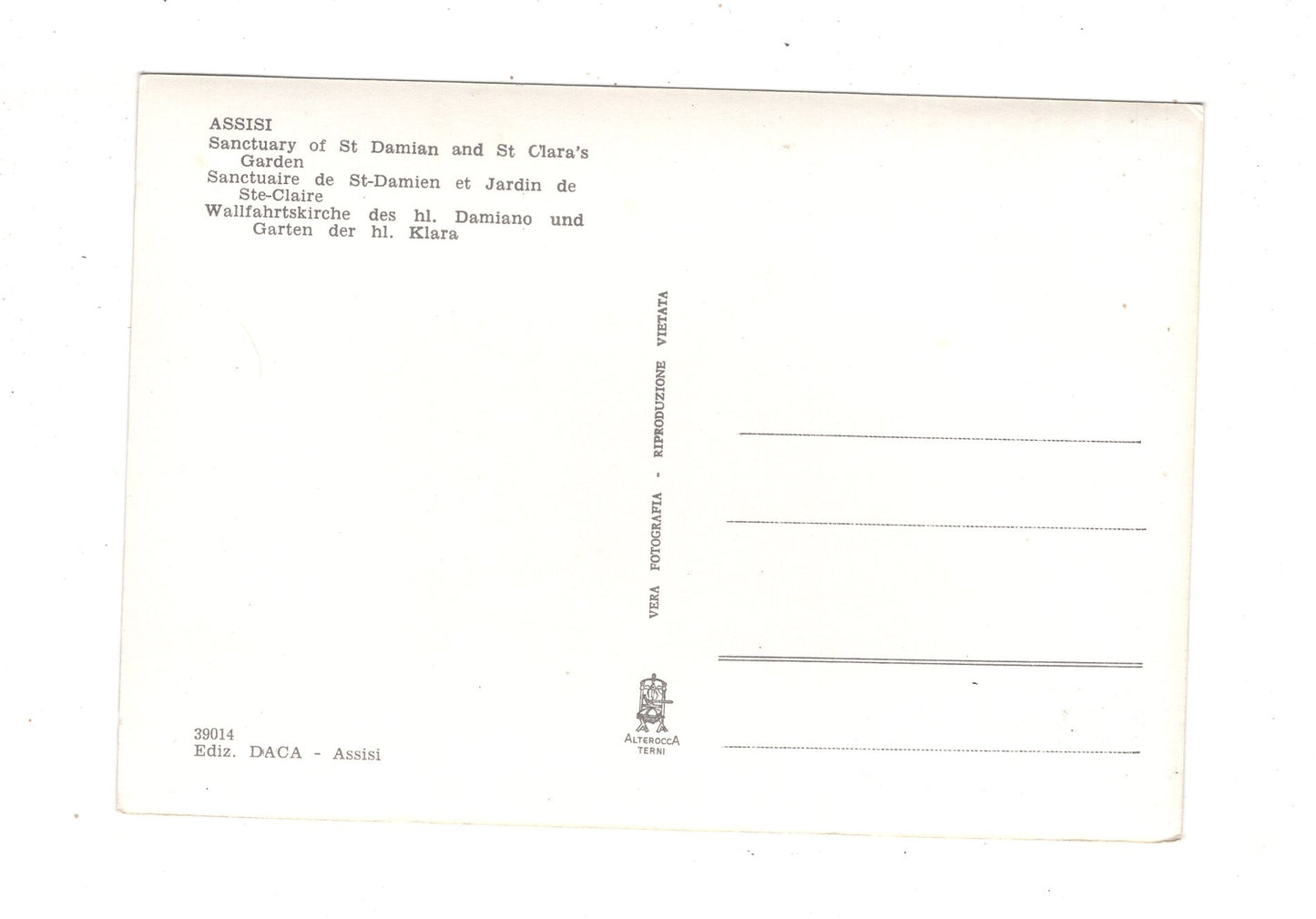 Ansichtskarte Assisi / Santuario di S. Damiano / Italien / N1-57