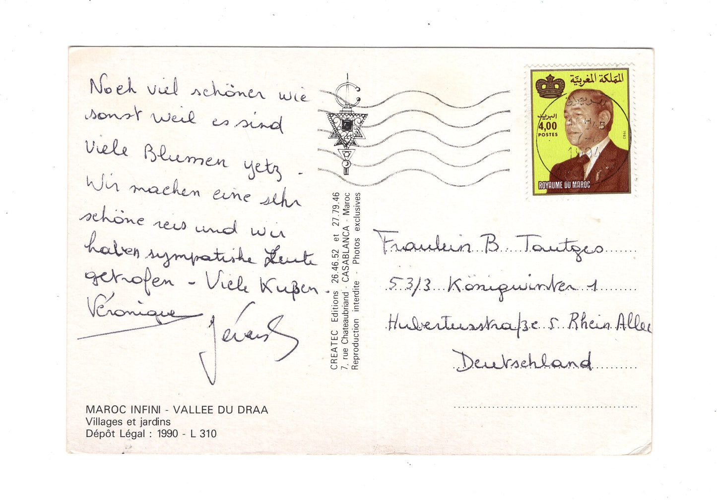 Ansichtskarte Vallee du Draa / Marokko