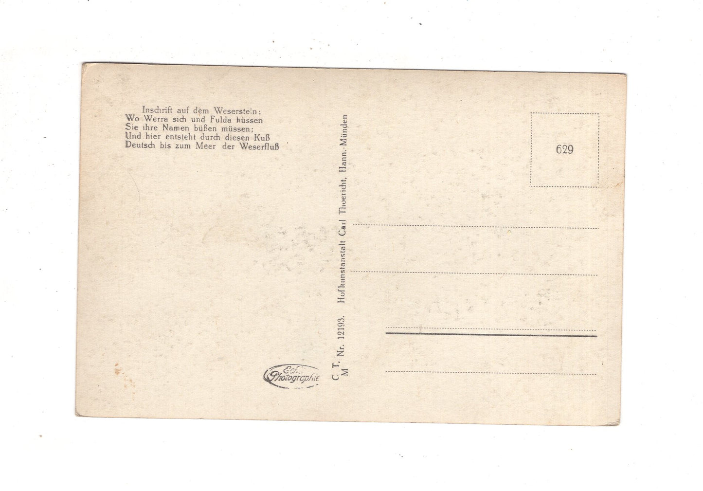 Ansichtskarte Hann. Münden / Zusammenfluss der Werra und Fulda / J1-58