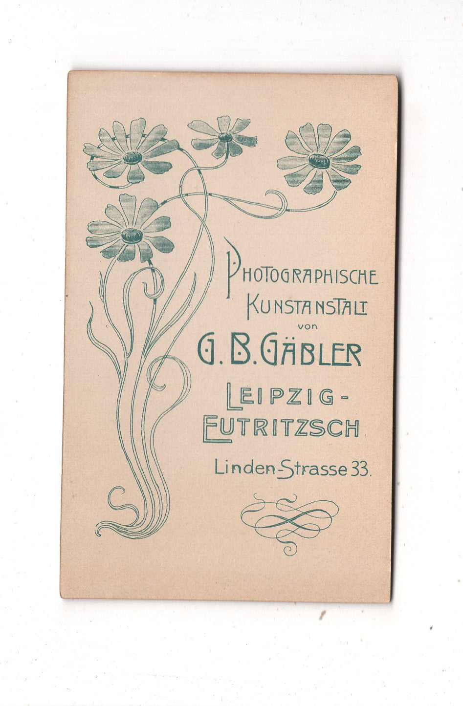 Fotografie Niedlicher kleiner Junge mit Schaukelpferd - Leipzig-Eutritzsch 1890er / CDV M1-16