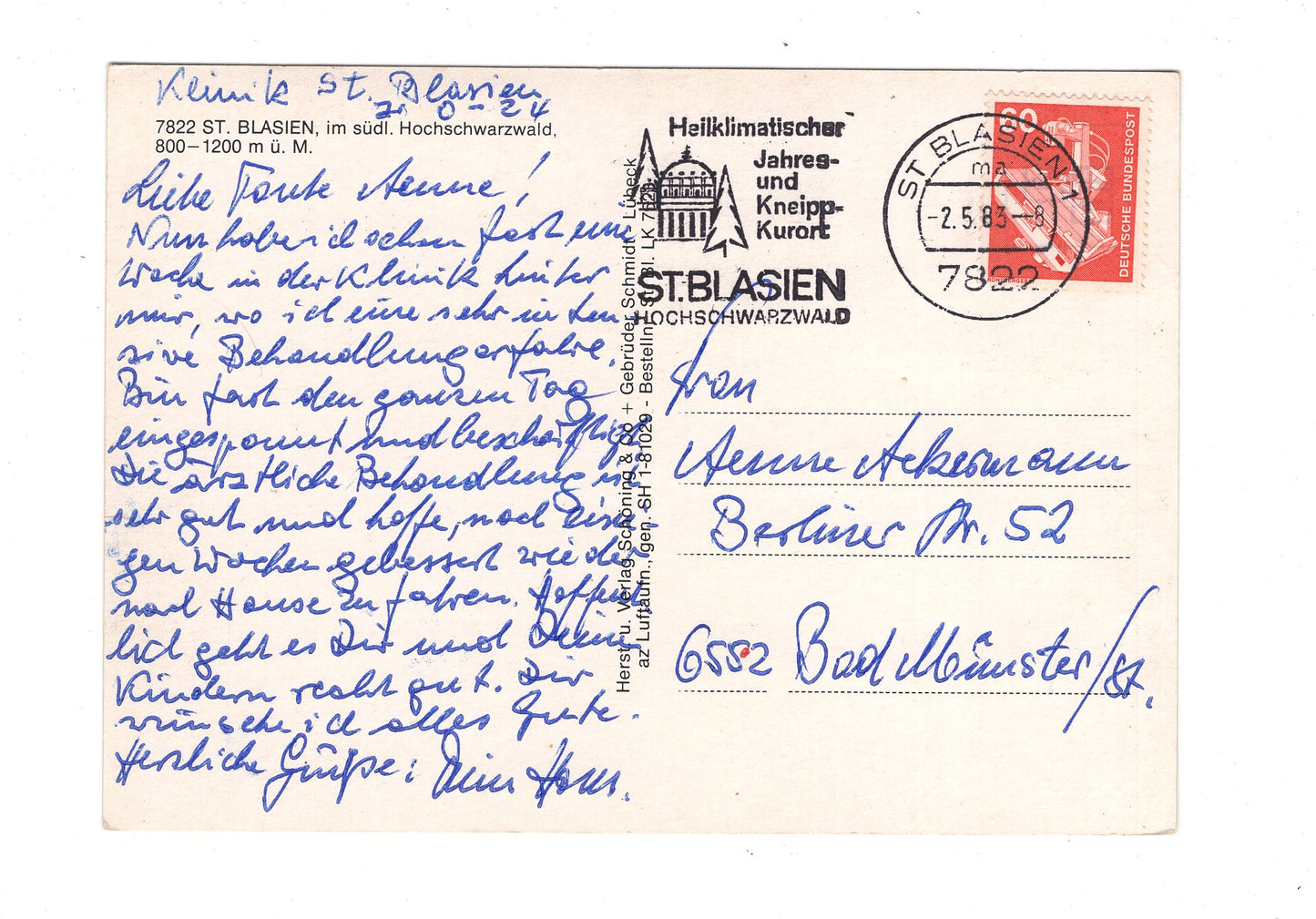 Ansichtskarte St. Blasien im südlichen Hochschwarzwald / G1-67