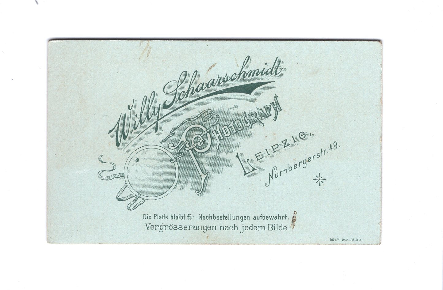 Fotografie Feiner Herr - Leipzig 1900er