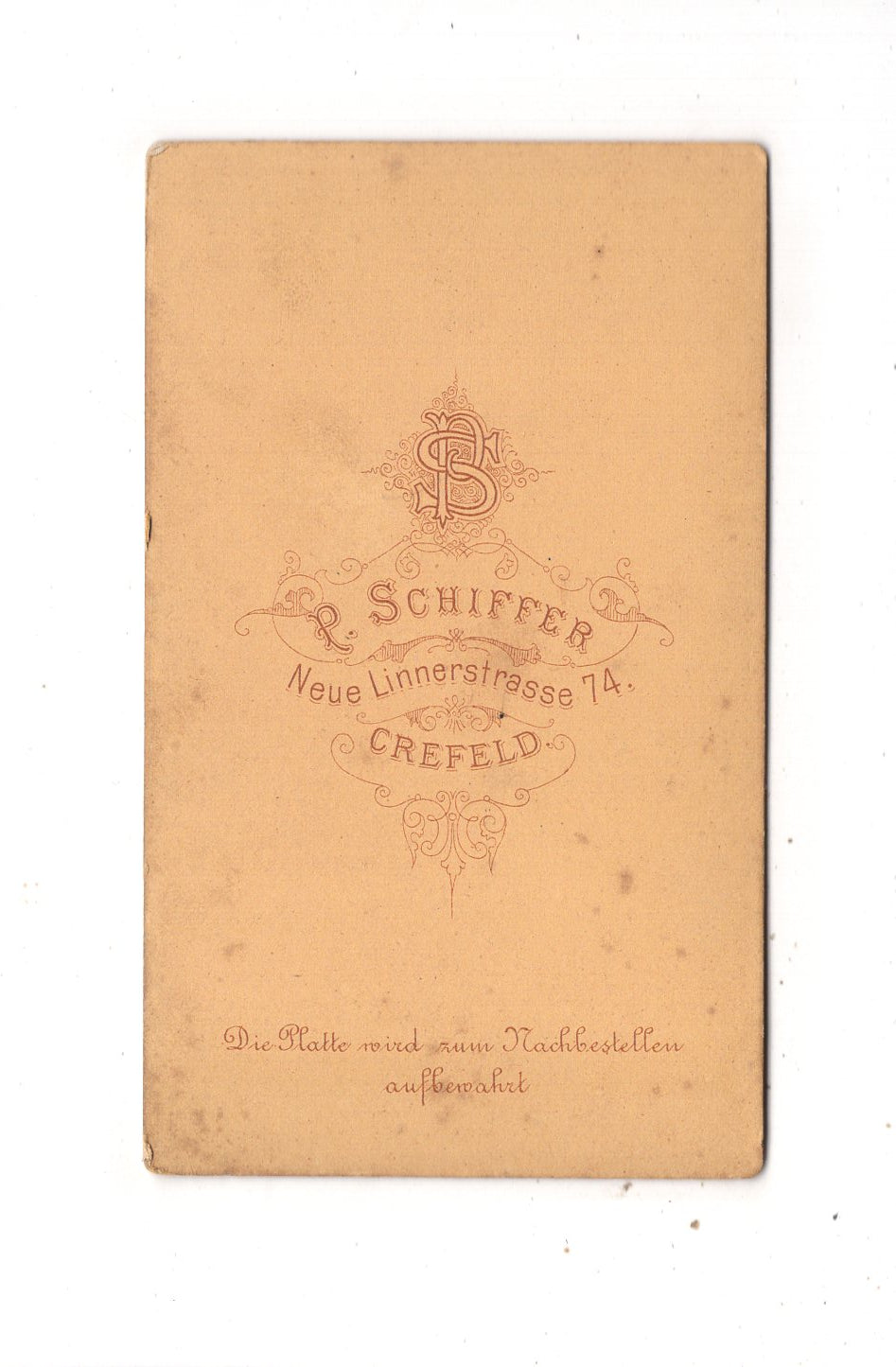 Fotografie Herrenportrait - Krefeld 1870er