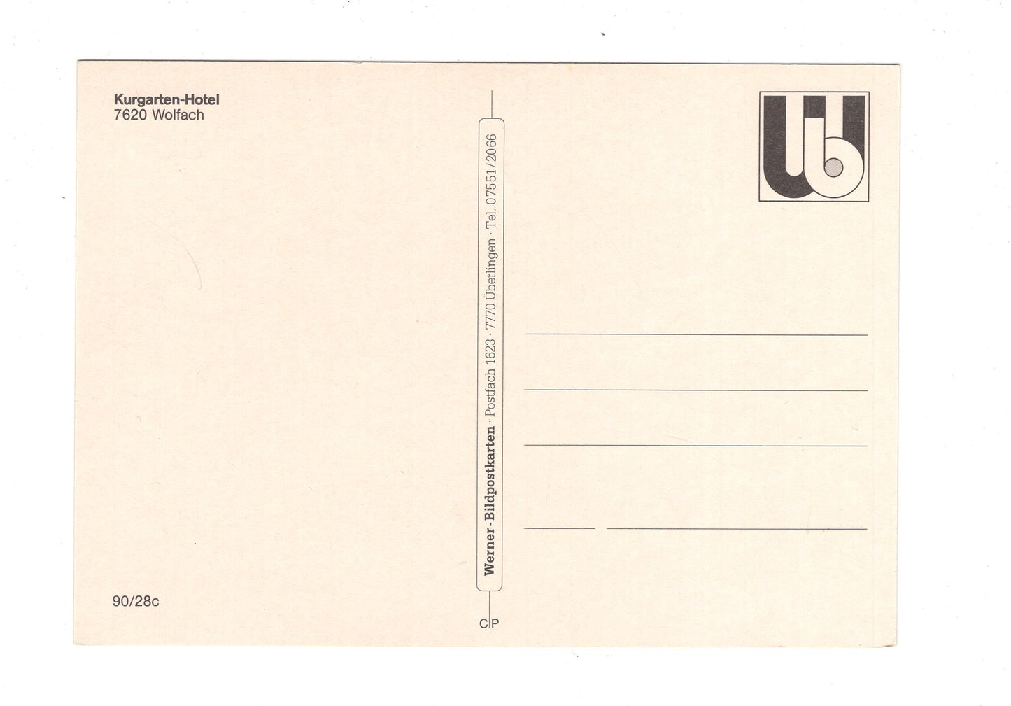 Ansichtskarte Kurgarten-Hotel / Wolfach / H1-64
