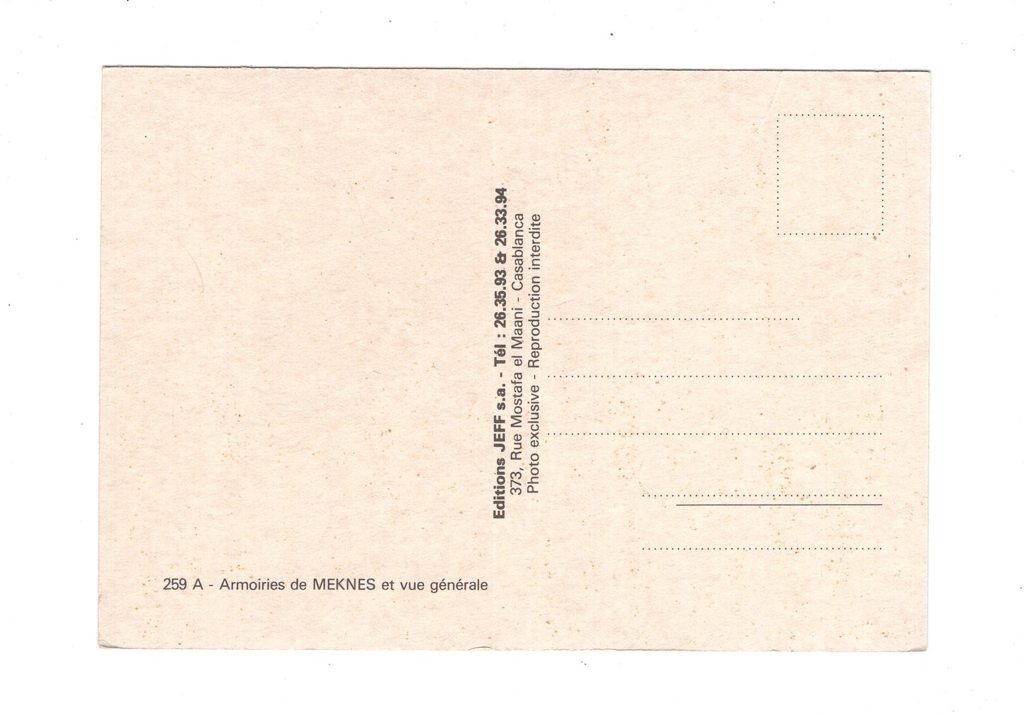 Ansichtskarte Meknes / Marokko