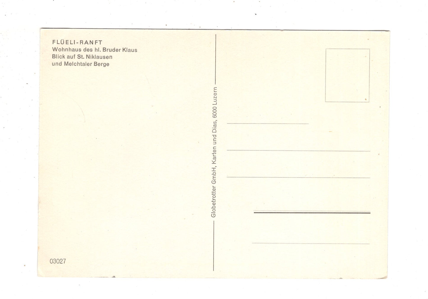Ansichtskarte Flüeli-Ranft / Schweiz