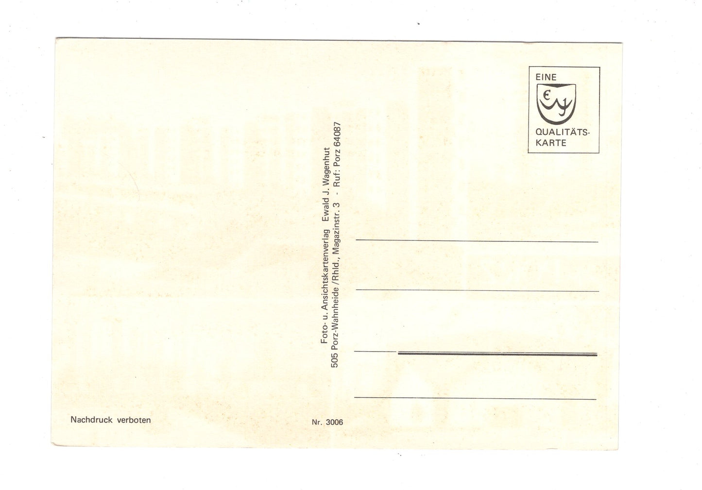 Ansichtskarte Porz am Rhein / H1-64